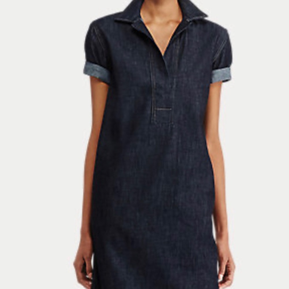 Ralph Lauren Denim Shift Dress XS